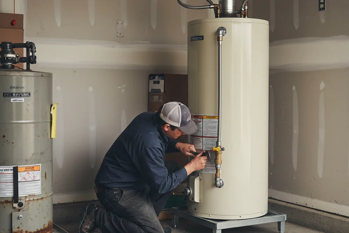 Water heater and shutoff valve replacement in Ottawa